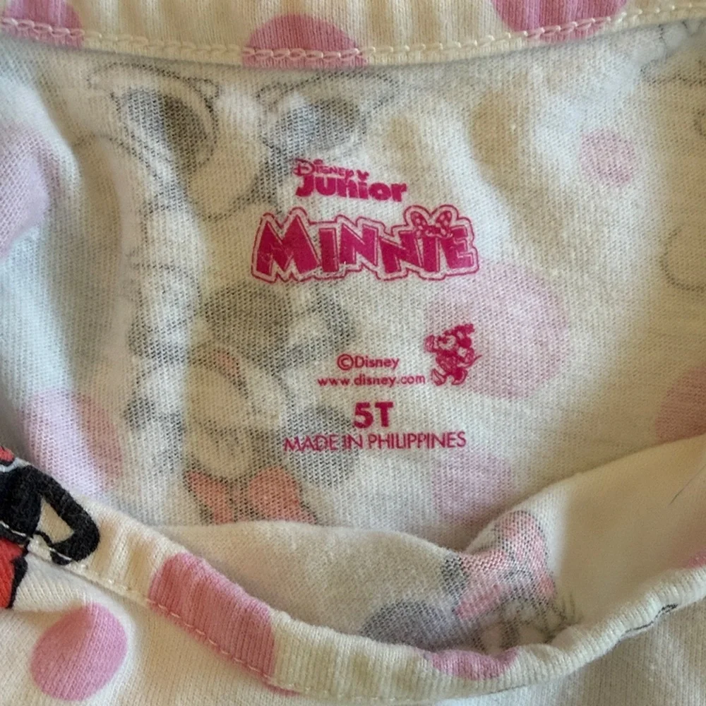 Girls 5T Disney Minnie Mouse Dress - Pink and White